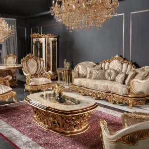 Vienna Heritage Luxury Carved Sofa Set for Elegant Living Spaces
