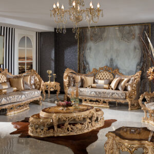 Vintage Heritage Classic Wooden Sofa Set with Heavy Structure & Royal Look