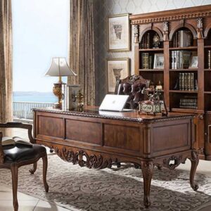 Royal Craft Furniture Indian Classic Style Hand Carved Study Room Furniture