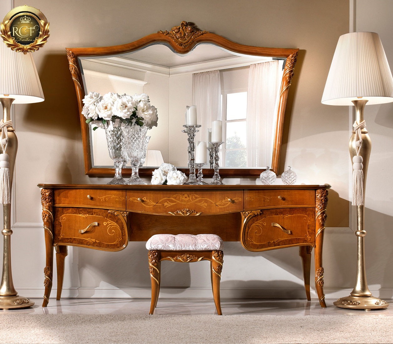 Royal Craft Furniture Annie Italian Style Luxury Collection Bedroom Furniture - Image 4