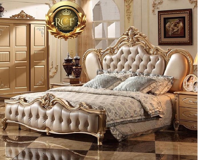 Royal Craft Furniture Chandigarh Luxury Mansion Royal Golden Bedroom Furniture