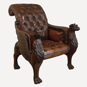 Royal Craft Furniture Royal Antique Style Hand Carved Arm Chair