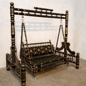 Royal Craft Furniture Sankheda Style Indoor Wooden Swing