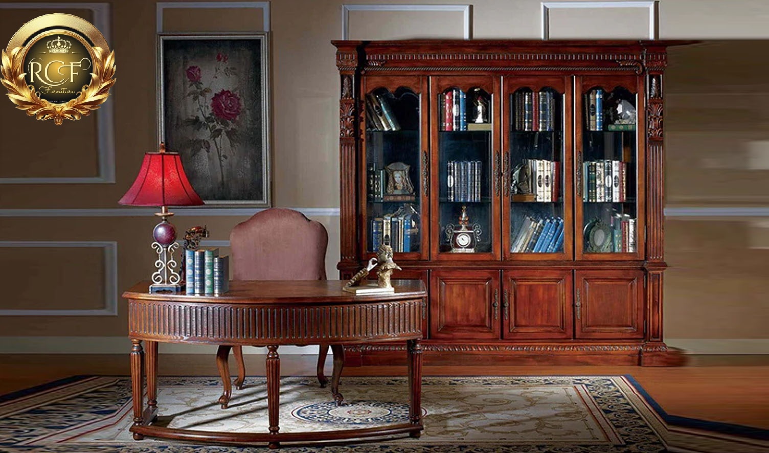 Royal Craft Furniture Chandigarh Antique Style Hand Carved Office Furniture