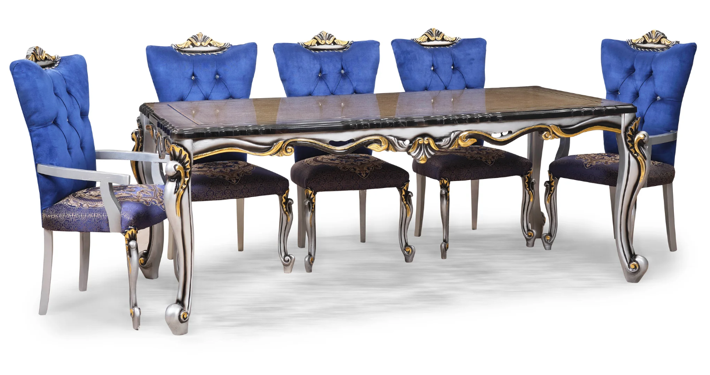 Royal Craft Furniture Lufus Handcrafted 8 Seater Dining Set - Image 3