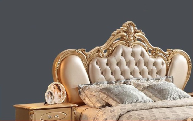 Royal Craft Furniture Chandigarh Luxury Mansion Royal Golden Bedroom Furniture - Image 6