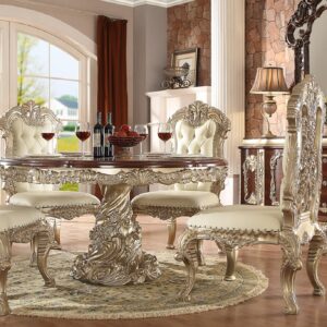 Royal Craft Furniture Fontana European Style Hand Carved Dining Set
