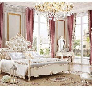 Royal Craft Furniture Italian Style Royal Luxury Tufted Design High End Bed