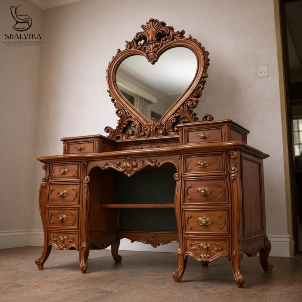 Royal Craft Furniture Carved Dressing Design Wooden - Image 2