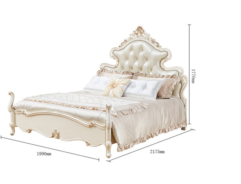 Royal Craft Furniture Italian Style Royal Luxury Tufted Design High End Bed - Image 2