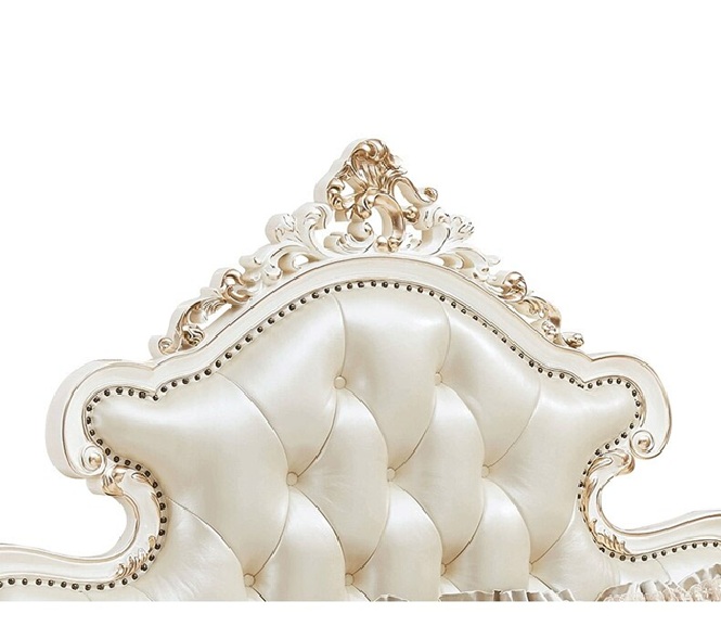 Royal Craft Furniture Italian Style Royal Luxury Tufted Design High End Bed - Image 5