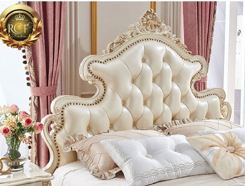 Royal Craft Furniture Italian Style Royal Luxury Tufted Design High End Bed - Image 6