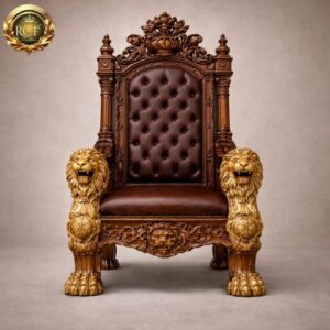 Royal Craft Furniture Majestic Dhurandhar King Chair Design