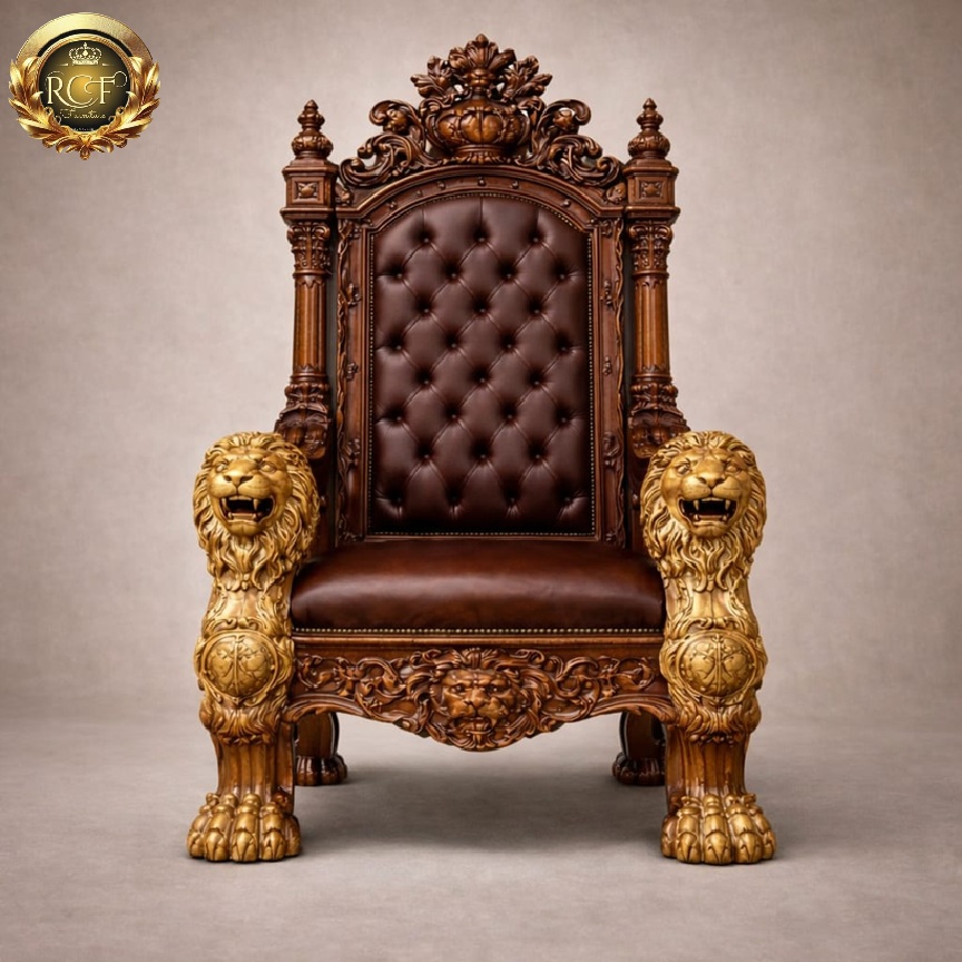 Royal Craft Furniture Majestic Dhurandhar King Chair Design