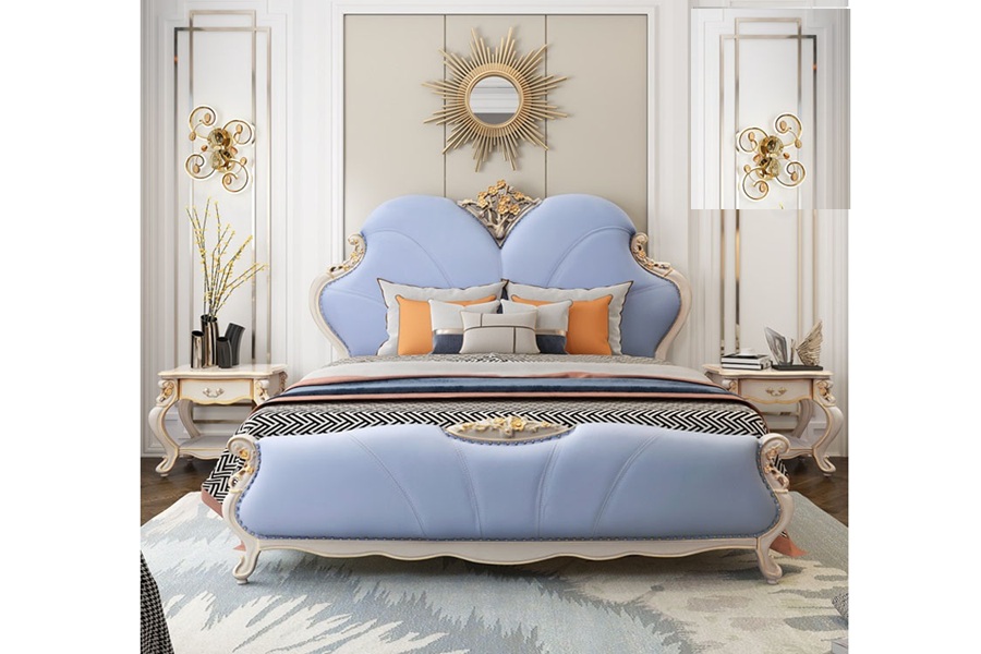 Royal Craft Furniture Luxury Water Shallow Butterfly Bed Design - Image 6