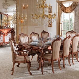 Royal Craft Furniture NCR Classic Style Antique Walnut Finish Dining Room Furniture