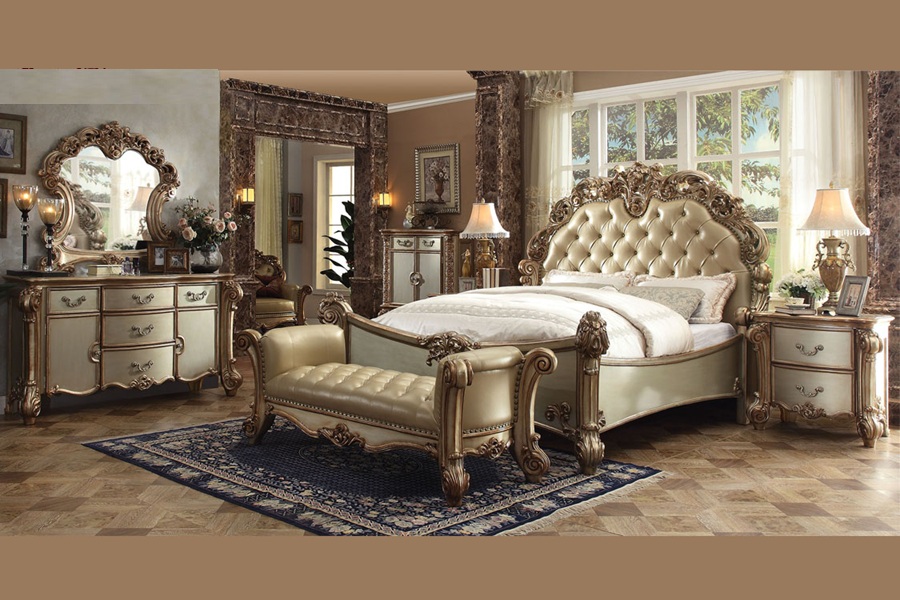 Royal Craft Furniture Royal Luxury High Carving Collection Bedroom Set - Image 5