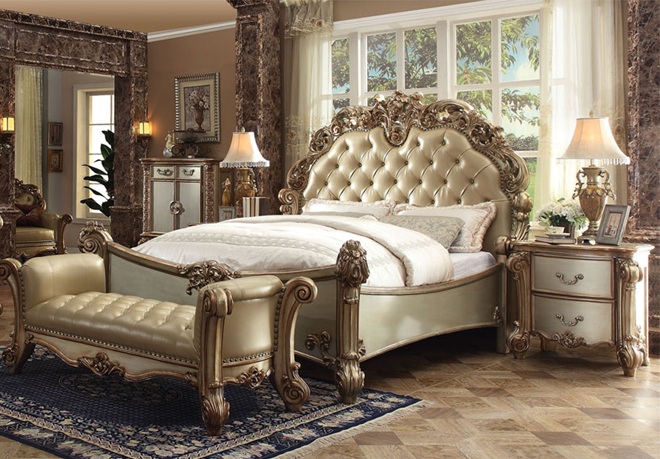 Royal Craft Furniture Royal Luxury High Carving Collection Bedroom Set - Image 2