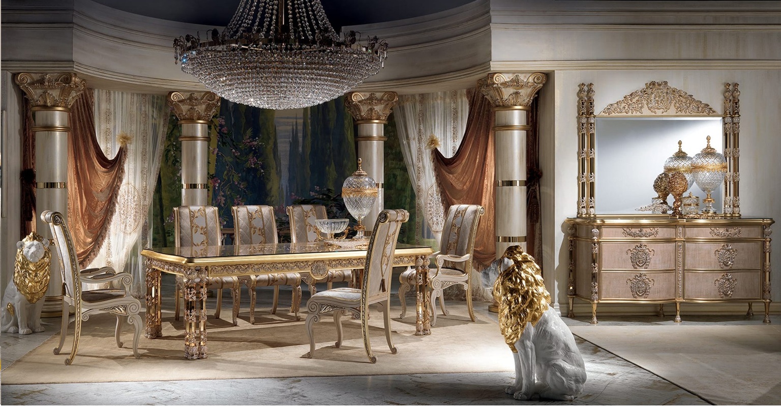 Royal Craft Furniture Luxury Dining Table Classic Italian Design – Delhi