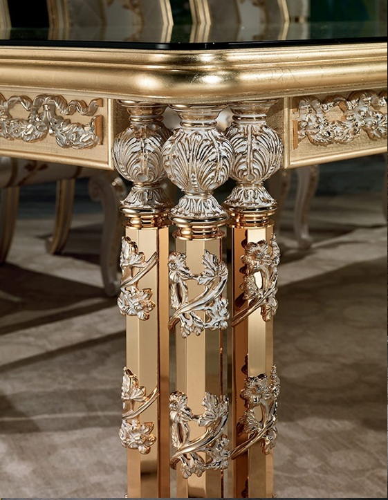 Royal Craft Furniture Luxury Dining Table Classic Italian Design – Delhi - Image 3