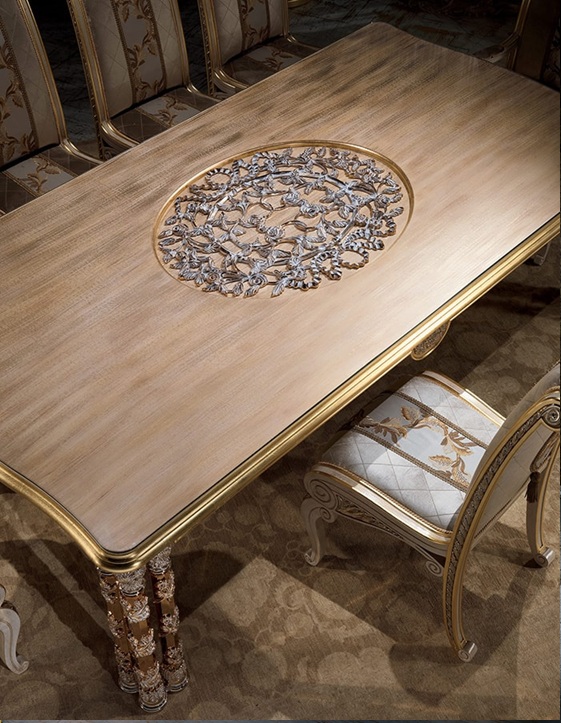 Royal Craft Furniture Luxury Dining Table Classic Italian Design – Delhi - Image 4