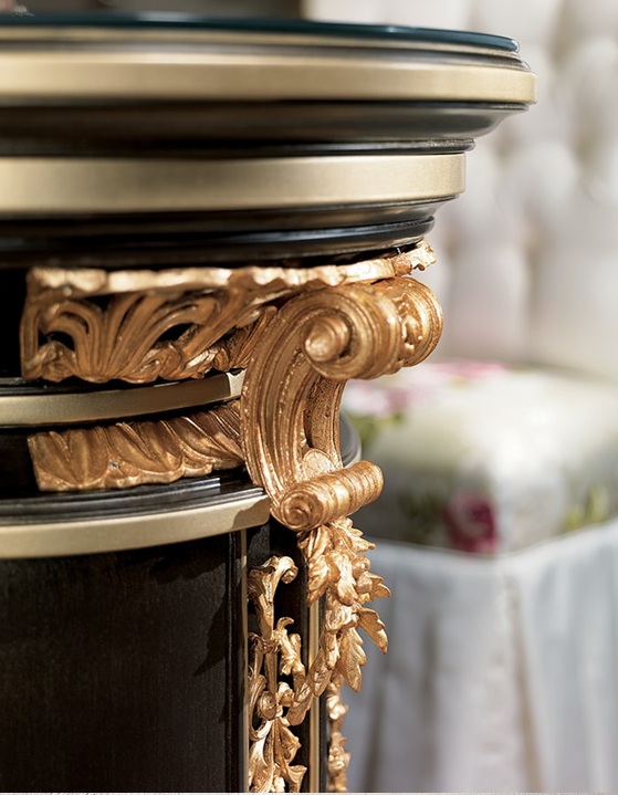 Royal Craft Furniture Elite Luxury Heritage Bedroom with Grand Baroque Architecture, Golden Ornamental Framework And Custom Embellished Textiles - Image 6