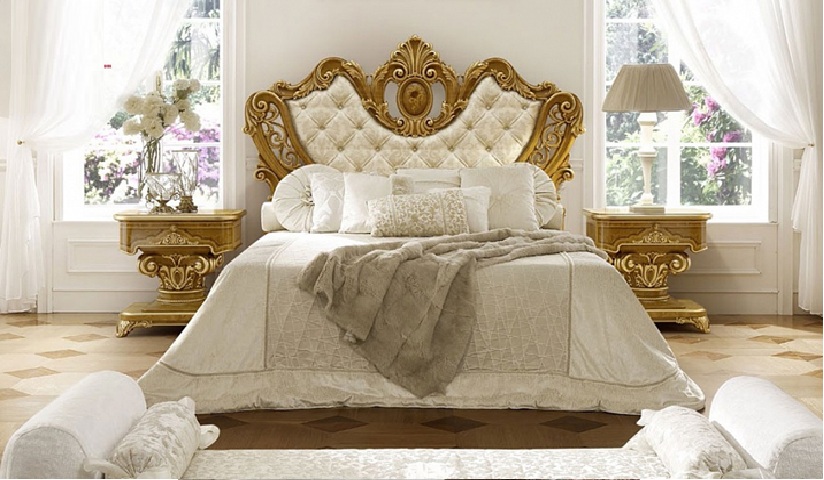 Royal Craft Furniture Luxury Hand Carved Classical Style Bed
