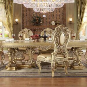 Royal Craft Furniture Tacoma European Style Carving Luxury Dining Set