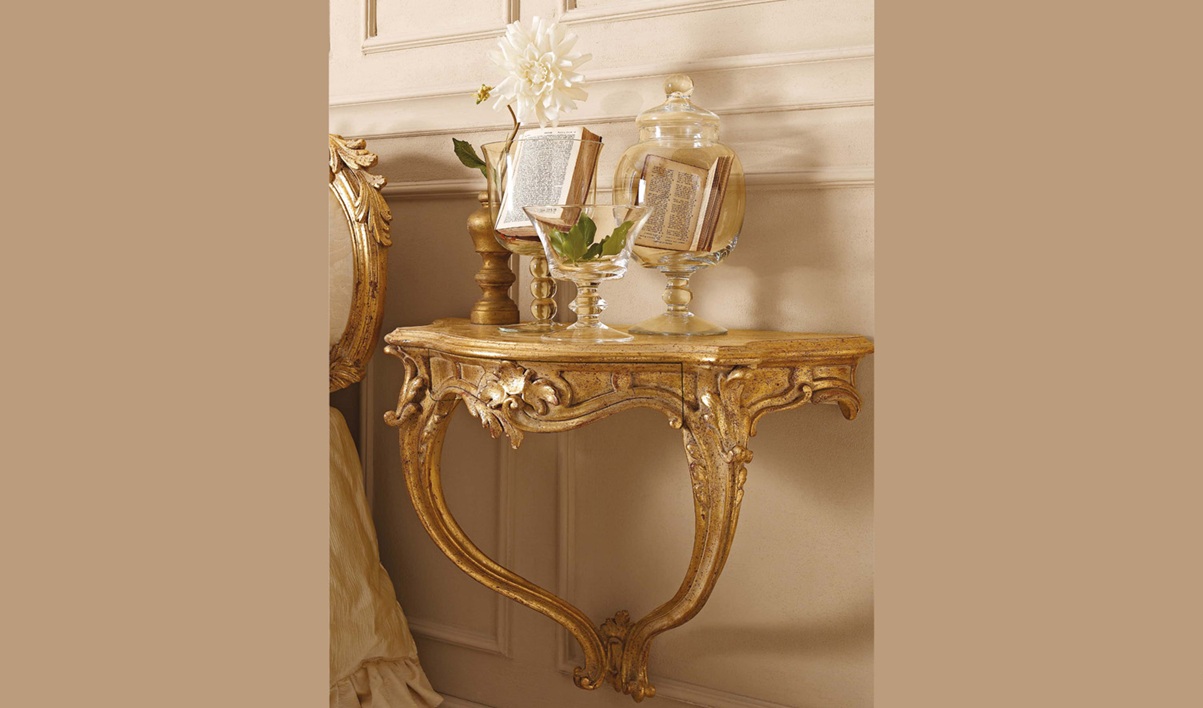Royal Craft Furniture Rome Beautiful Italian Style Antique Golden Bed - Image 2