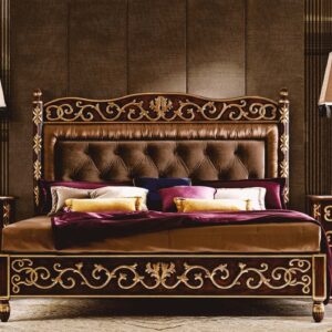 Royal Craft Furniture Lisa Hand Carved Royal Motif Bedroom Set