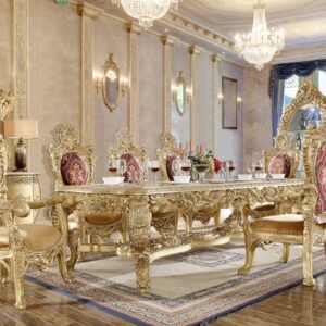 Royal Craft Furniture Yonkers Italian Style Hand Carved Dining Set