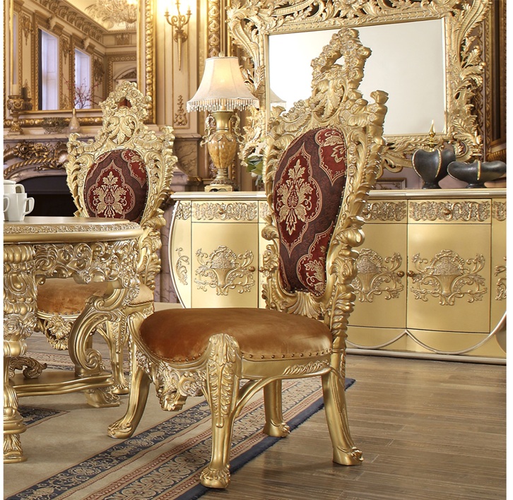 Royal Craft Furniture Yonkers Italian Style Hand Carved Dining Set - Image 2