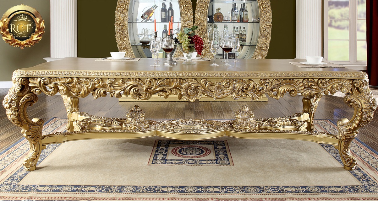 Royal Craft Furniture Yonkers Italian Style Hand Carved Dining Set - Image 5