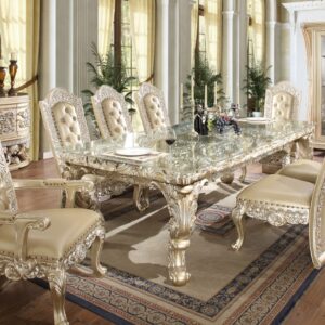 Royal Craft Furniture Rochester European Style Hand Carved Dining Table