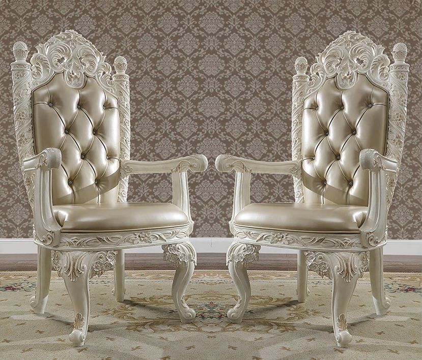 Royal Craft Furniture Richmond European Style Hand Carved Dining Set - Image 2