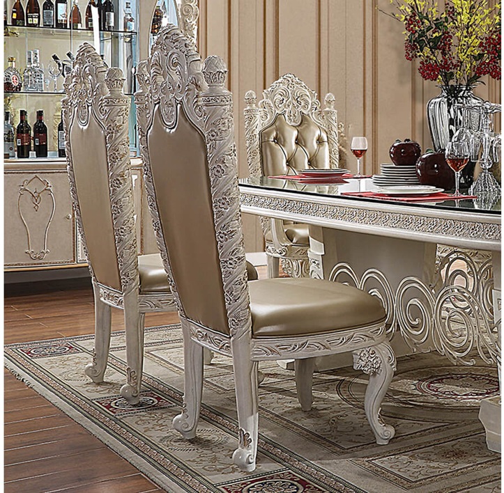Royal Craft Furniture Richmond European Style Hand Carved Dining Set - Image 3