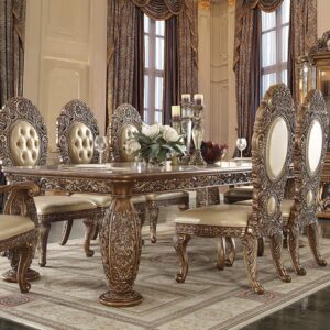 Royal Craft Furniture Oxnard European Style Hand Carved Dining Set