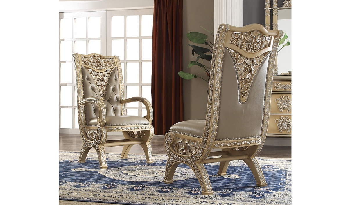 Royal Craft Furniture Modesto Royal Luxury Style Carving Dining Set - Image 2