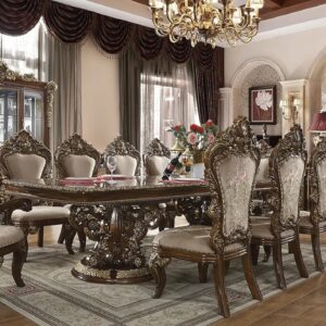 Royal Craft Furniture Irving European Style Hand Carved Dining Set