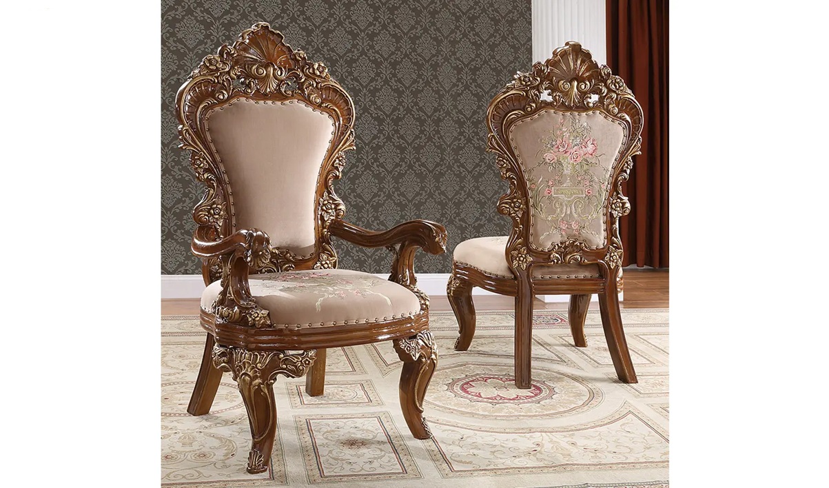 Royal Craft Furniture Irving European Style Hand Carved Dining Set - Image 2