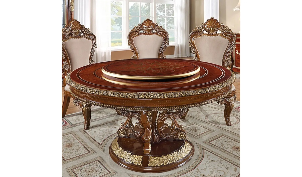 Royal Craft Furniture Irving European Style Hand Carved Dining Set - Image 3