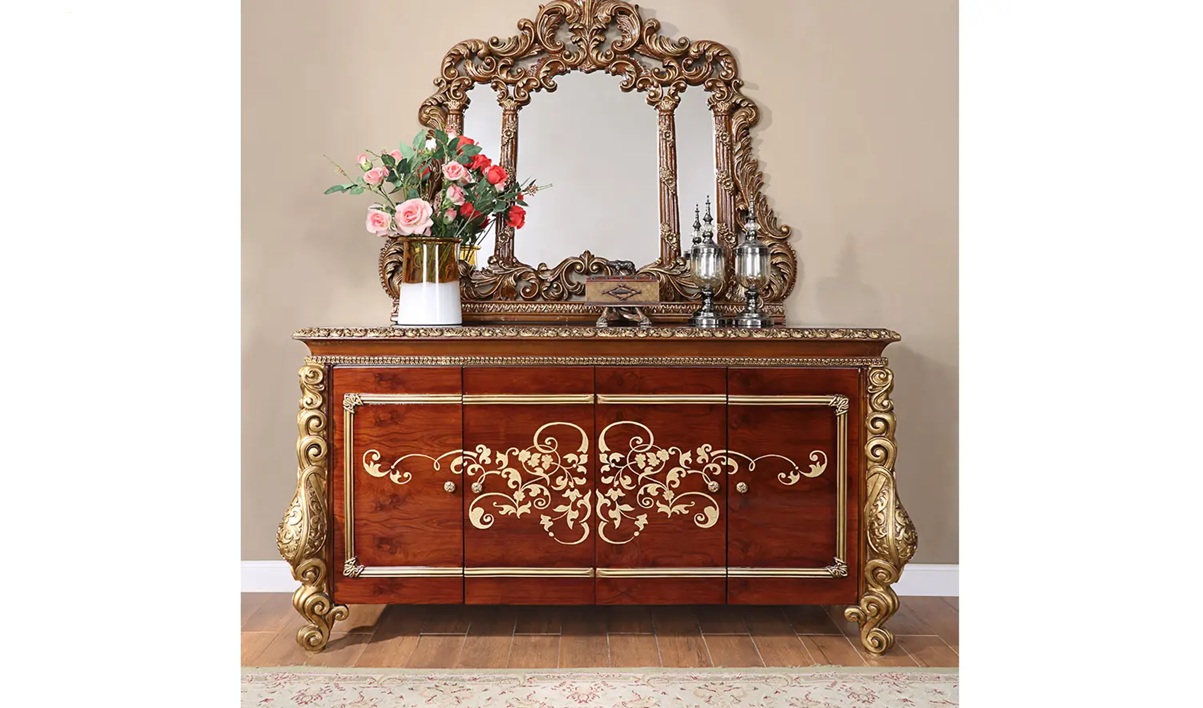 Royal Craft Furniture Irving European Style Hand Carved Dining Set - Image 6