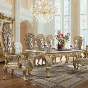 Royal Craft Furniture Glendale European Style Hand Carved Dining Set