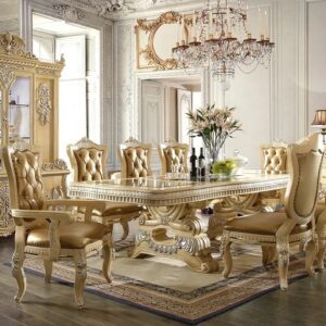 Royal Craft Furniture Garland Luxury Style Hand Carved Dining Set