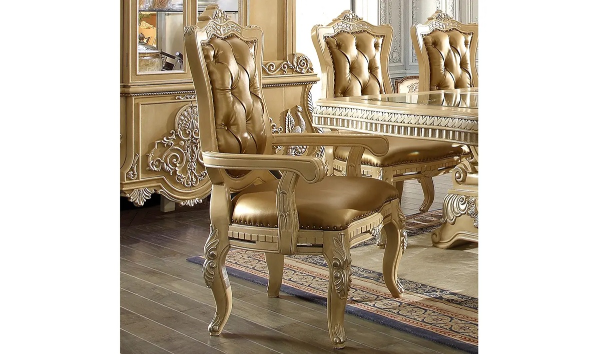 Royal Craft Furniture Garland Luxury Style Hand Carved Dining Set - Image 2