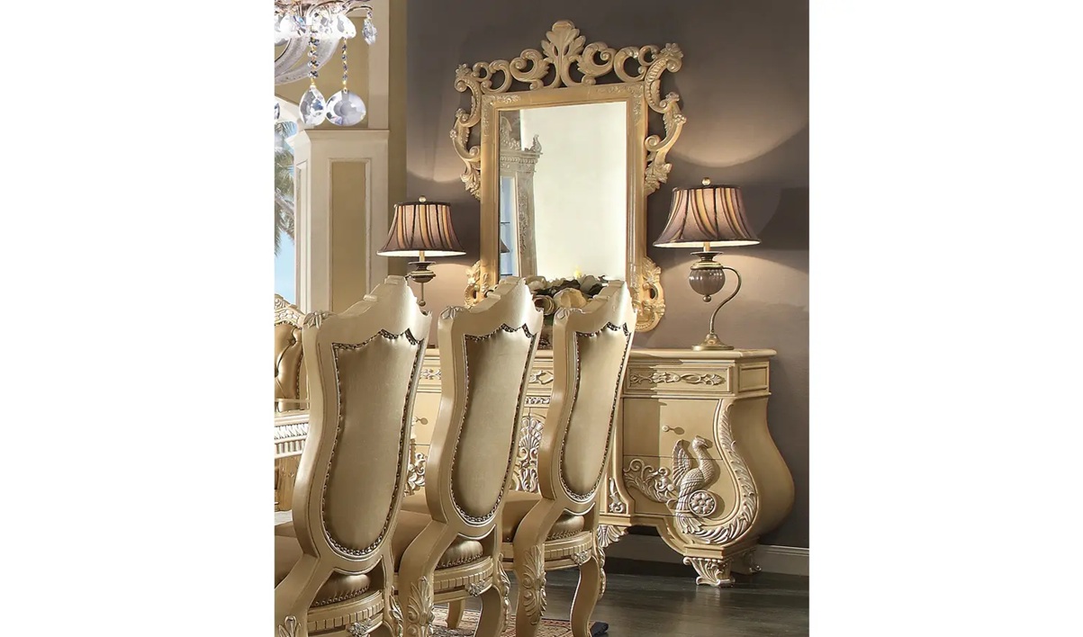 Royal Craft Furniture Garland Luxury Style Hand Carved Dining Set - Image 3