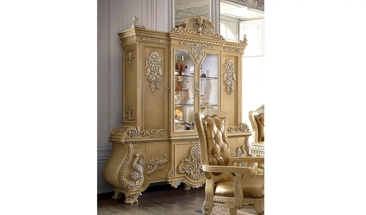 Royal Craft Furniture Garland Luxury Style Hand Carved Dining Set - Image 4