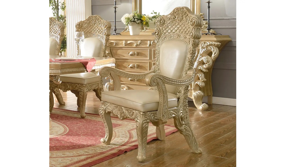 Royal Craft Furniture Fremont European Style Hand Carved Dining Set - Image 3