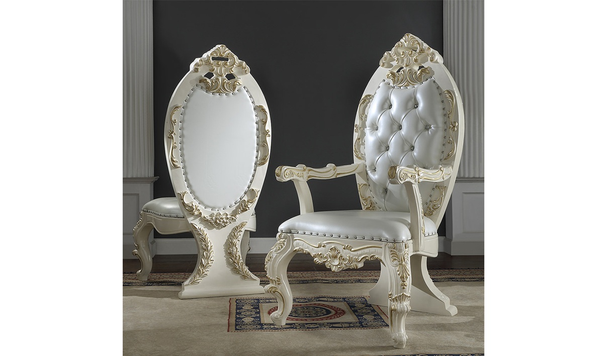Royal Craft Furniture Akron European Style Hand Carved Dining Set - Image 3