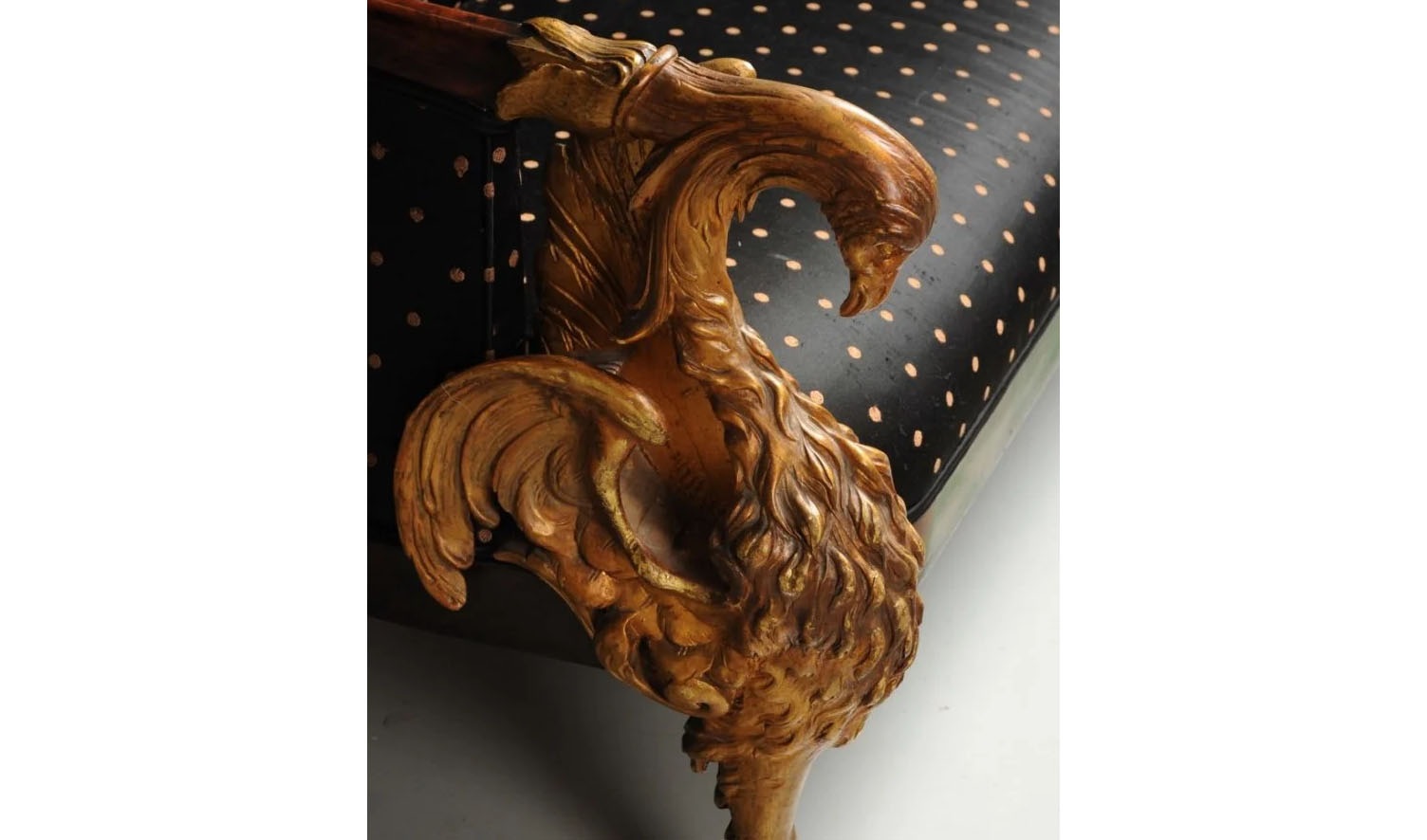 Royal Craft Furniture Royal Luxury Hand Carved Golden Arm Chair - Image 3